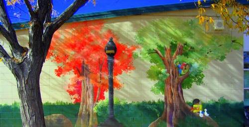 Smithridge Library Mural 